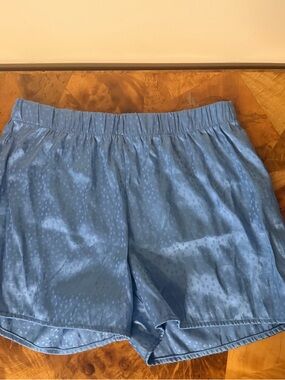 LC Waikiki M Sleep Shorts Satin Blue Polka Dot